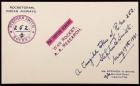 India, May 17, 1941 Tangra Rocket #252 Rocket Mail Card, E-Z 
48C1, Rare