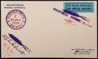 India, August 3, 1941 Hastings Maidan Rocket Mail Card, E-Z 54C1, Very Rare