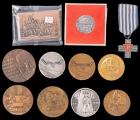 Collection of 50+ Bronze and Silver Plate Holocaust Memorial Medallions From All Over the World. - 2