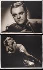 George Hurrell: Two Oversized Silver Gelatin Signed Prints of James Cagney and Ann Sheridan ca.1939 16 x 20"