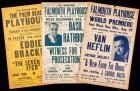 Phenomenal Archive of 28 1950s Era Signed Boxoffice Cards: Basil Rathbone, Dolores Del Rio, Premiere of Miller's A View From The