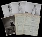 Archive of 50 Costume Test Photos Including: THE SEVEN YEAR ITCH and Costumes by Travilla, Le Maire, Hubert and Rose - 2