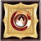 Magnificent Viennese Hand Painted & Gilt Gold Porcelain Plate, Stunningly Presented in Exceptional Gilt Frame and Shadow Box