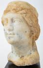 Fine Greco-Roman Marble Head of a Goddess, Possibly Tyche/Fortuna, ca 1st-2nd Century AD