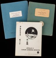 Five Study Guides From Grumman For Lunar Module Training (1967-1969) and the Scarce July 6, 1969, 250 Page NASA Apollo 11 Press