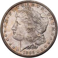 1885-CC Morgan $1 PCGS MS63