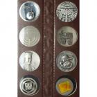 Israel. Lot of 8 Silver 59 mm. State Medals Mint State