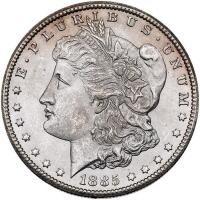 1885-CC Morgan $1 PCGS MS62