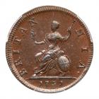 Great Britain. Farthing, 1731 PCGS MS63 BR - 2