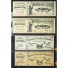 1893 Four World's Columbian Exposition Unissued Admission Tickets for Chicago and Manhattan Days. Gem Crisp Uncirculated.