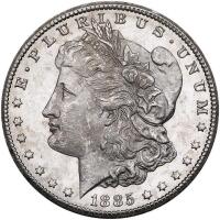 1885-CC Morgan $1 PCGS MS62
