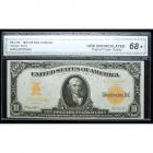 1907, $10 Gold Certificate CGA Gem Unc