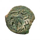 Judaea, The Jewish War. AE Prutah (2.69 g), 66-70 CE EF - 2