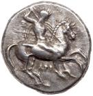 Calabria, Taras. Silver Nomos (7.79 g), ca. 315-302 BC Choice VF