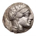 Attica, Athens. Silver Tetradrachm (17.21 g), ca. 454-404 BC Mint State