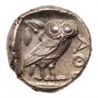 Attica, Athens. Silver Tetradrachm (17.21 g), ca. 454-404 BC Mint State - 2