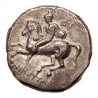 Calabria, Taras. Silver Nomos (7.89 g), ca. 280 BC EF