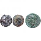 Judaea Capta and related. 3-Piece Lot of Bronze Issues