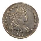 1795. Off-Center Draped Bust