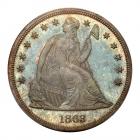 1863 Liberty Seated $1 PCGS Proof 66