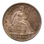 1839 Liberty Seated 50C. No Drapery PCGS MS64