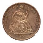 1851-O Liberty Seated 50C NGC MS65