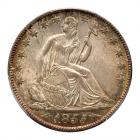 1855-O Liberty Seated 50C. Arrows PCGS MS66