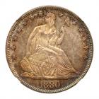 1880 Liberty Seated 50C NGC MS67