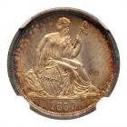 1837 Liberty Seated 10C NGC MS66