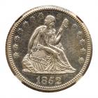 1852-O Liberty Seated 25C NGC MS61