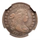 1797 Bust 10C. 13 Stars NGC AU55