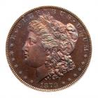 1879 Pattern Dollar. Copper, reeded edge. Judd-1614. Pollock-1810. Low Rarity 7