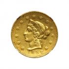 1852 Wass, Molitor & Co. (San Francisco) $10 Gold. Wide Date, Large Head