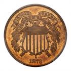 1873 2C. Closed 3 PCGS PF65 RD