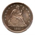 1841 Liberty Seated 25C PCGS MS64