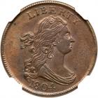 1804 C-12 R2 Crosslet 4 Stemless NGC graded MS64 Brown