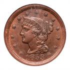 1853 N-25 R1 Repunched 1 NGC graded MS64 Red & Brown