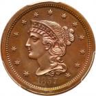 1857 N-5 R5+ PCGS graded PR65 Red & Brown, CAC Approved