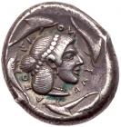 Sicily, Syracuse. Deinomenid Tyranny. Silver Tetradrachm, 485-466 BC Choice VF - 2