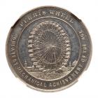 1892 Columbian Exposition - Ferris Wheel Medal. Eglit-20, Aluminum. NGC MS63 - 2