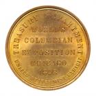 1893 Official Medal, Large Letters. HK-154. Eglit-23. Brass. ICG MS65