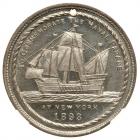 1893 Naval Parade At New York. Eglit-211, Aluminum. NGC MS63