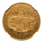 1907 Jamestown Tercentennial Expo - Battleship Virginia. HK-349, Brass. NGC MS63 Prooflike - 2