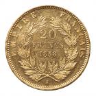 France. 20 Francs, 1858-A (Paris) About Unc - 2