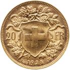 Switzerland. 20 Francs, 1935-B Choice Brilliant Unc - 2