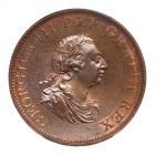 Great Britain. Halfpenny, 1799 PCGS MS65 BR