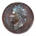 Great Britain. Farthing, 1827 PCGS MS64 BR