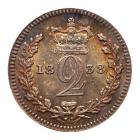 Great Britain. Silver Twopence, 1838 Choice Unc - 2