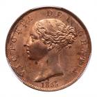 Great Britain. Halfpenny, 1855 PCGS MS64 RB