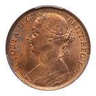 Great Britain. Penny, 1888 PCGS MS64 RB
